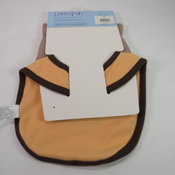 Love Spun Hat & Bib Squirrel or Chipmunk Animal (could use as Halloween Costume) - Picture 4 of 10